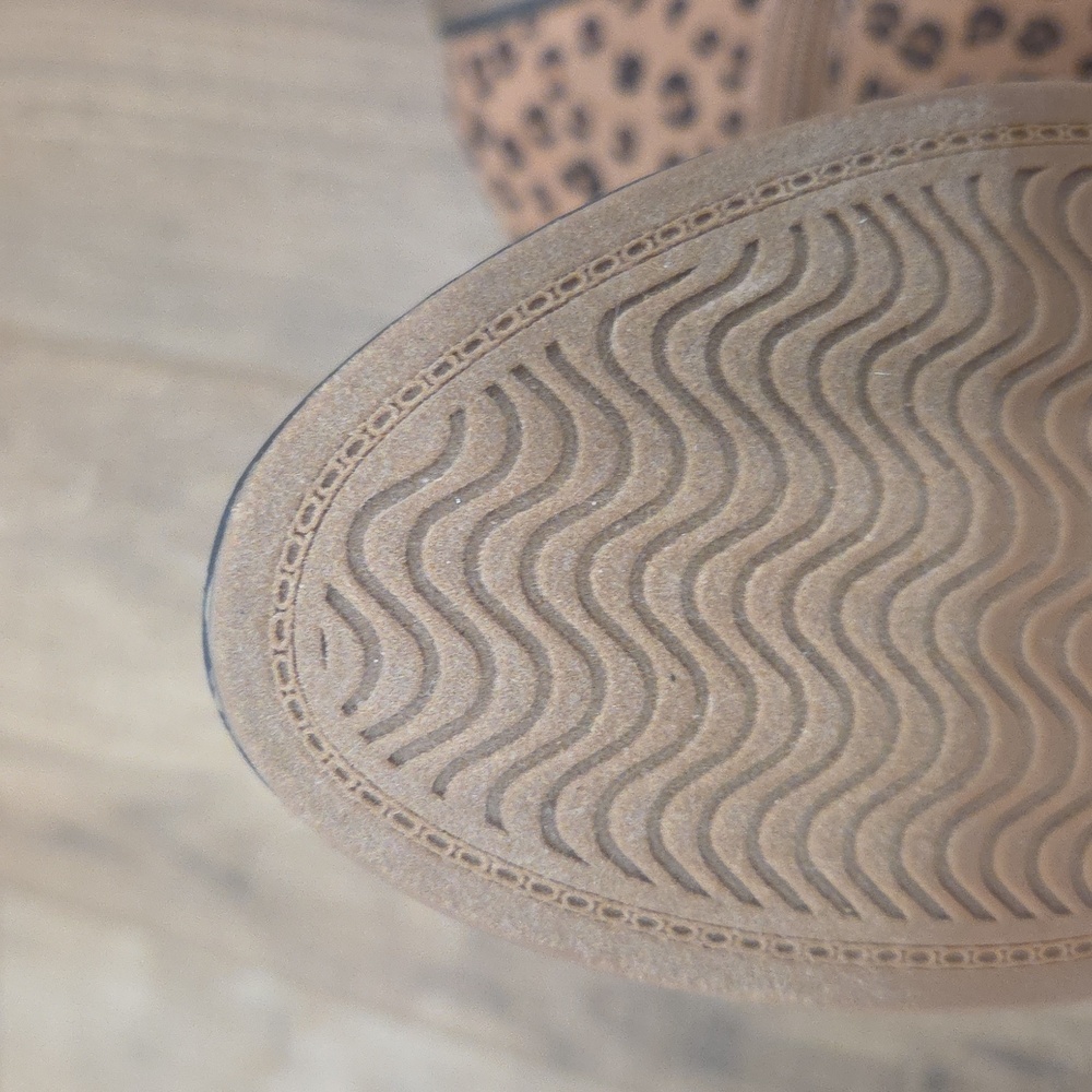 Cat & Jack Tan Leopard Print Boots - Picture 6 of 9